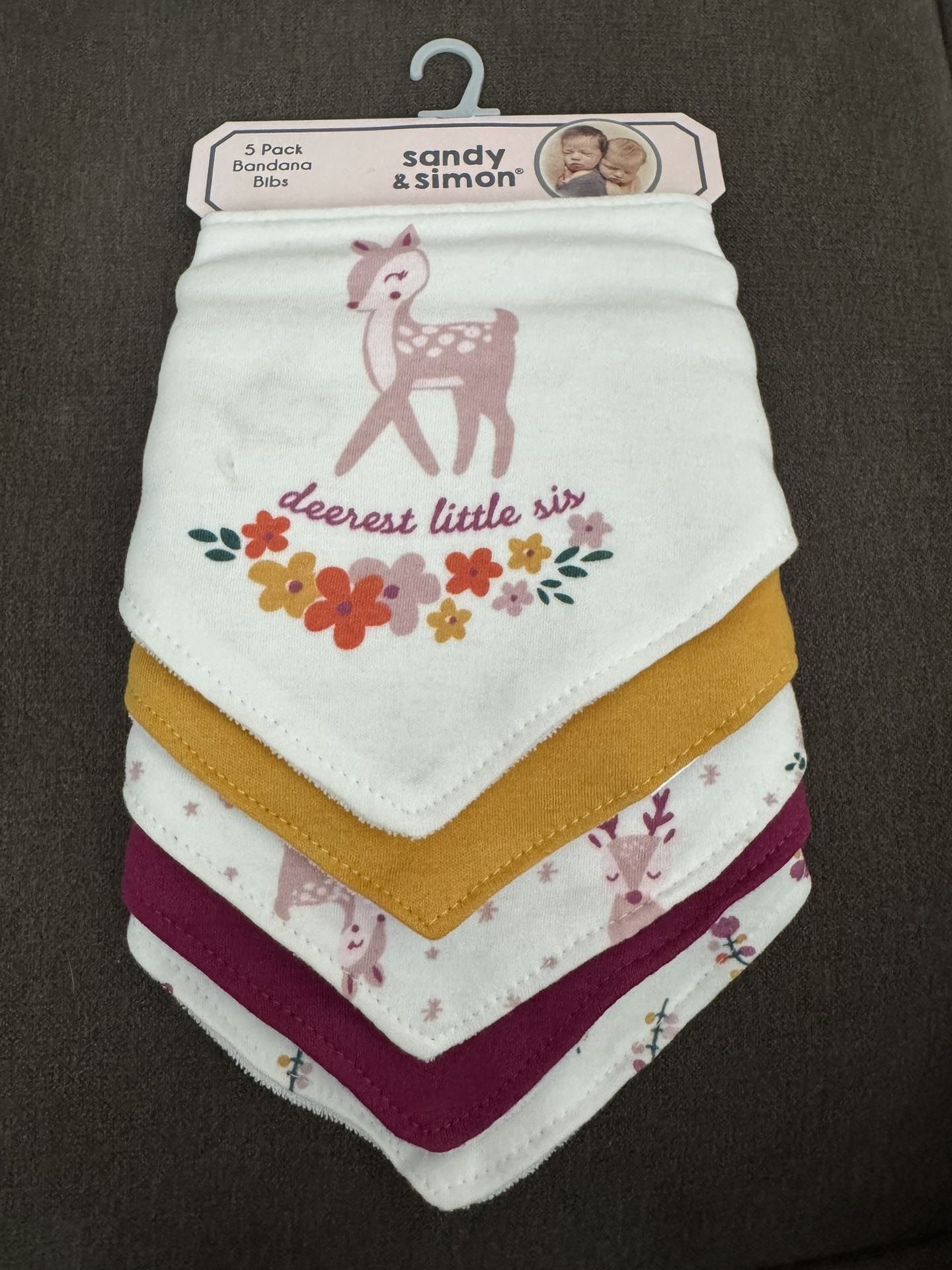 5 Pack Bandana bibs