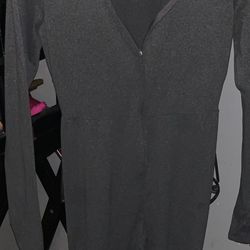 Gray Fashion Nova Long Sleeve Jumpsuit