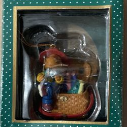 Mouse On Rotary Phone Christmas Ornament - Trim A Home.    Opened box, 