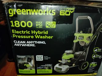 Greenworks 60V 1800 PSI Electric Hybrid Pressure Washer