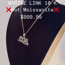 10k Paper Chasin .67 Ct Si/V 10K 18” Marine Link 