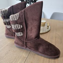 Brown Flat Boots