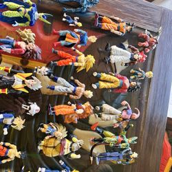 Action Figure Lot – Early 2000s Vintage DBZ 