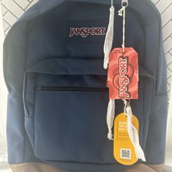 Navy Blue Jansport backpack