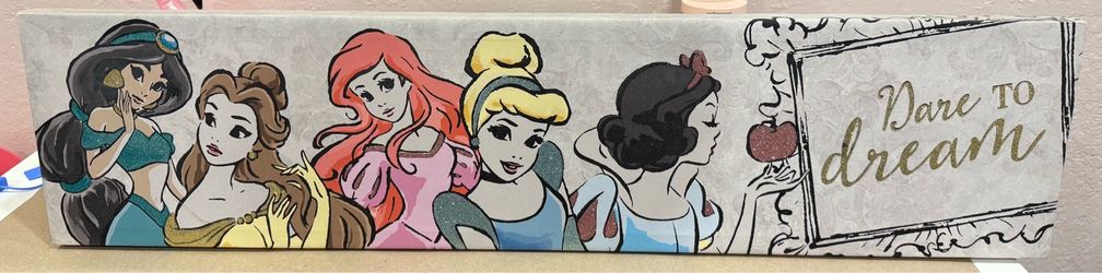 Disney princess canvas wall decor