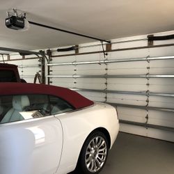 Garage Door Broken Spring Opener Off Track Replace Adjustment And Parts 