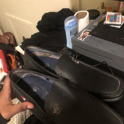 polo dress/church shoes.