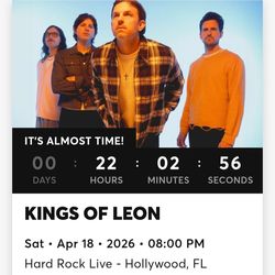 KINGS OF LEON TICKETS
