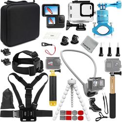 Gurmoir Full Accessory Kit for GoPro Hero 12/11/10/9 Black
