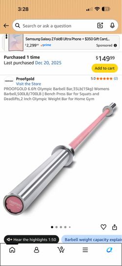 Women’s barbell