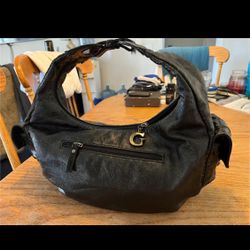 Guess Shimmer Black Bag Medium Purse Super Clean Inside & Out