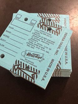 Versa-Tags Self Protecting Key Tags (Box of 125) Fe10)