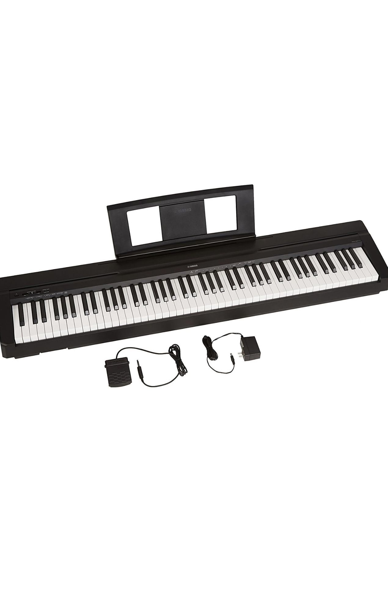 YAMAHA P71 88-Key Weighted Action Digital Piano with Sustain Pedal and Power Supply