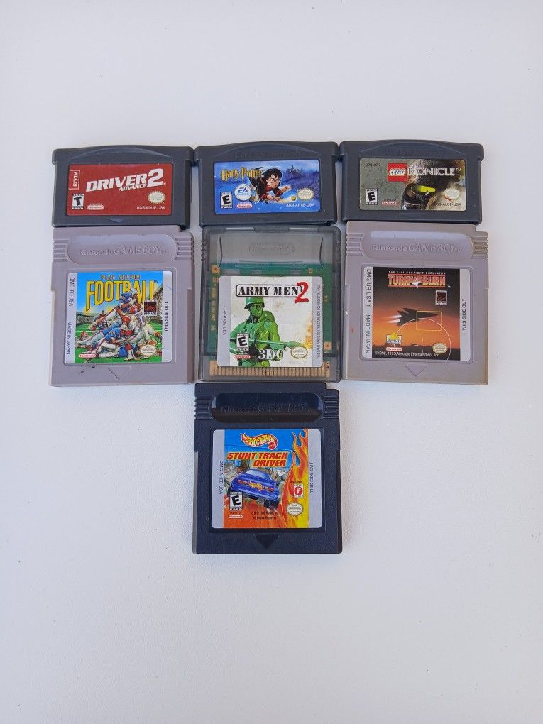 Mixed Lot of 7 Gameboy And Gameboy Advance Games
