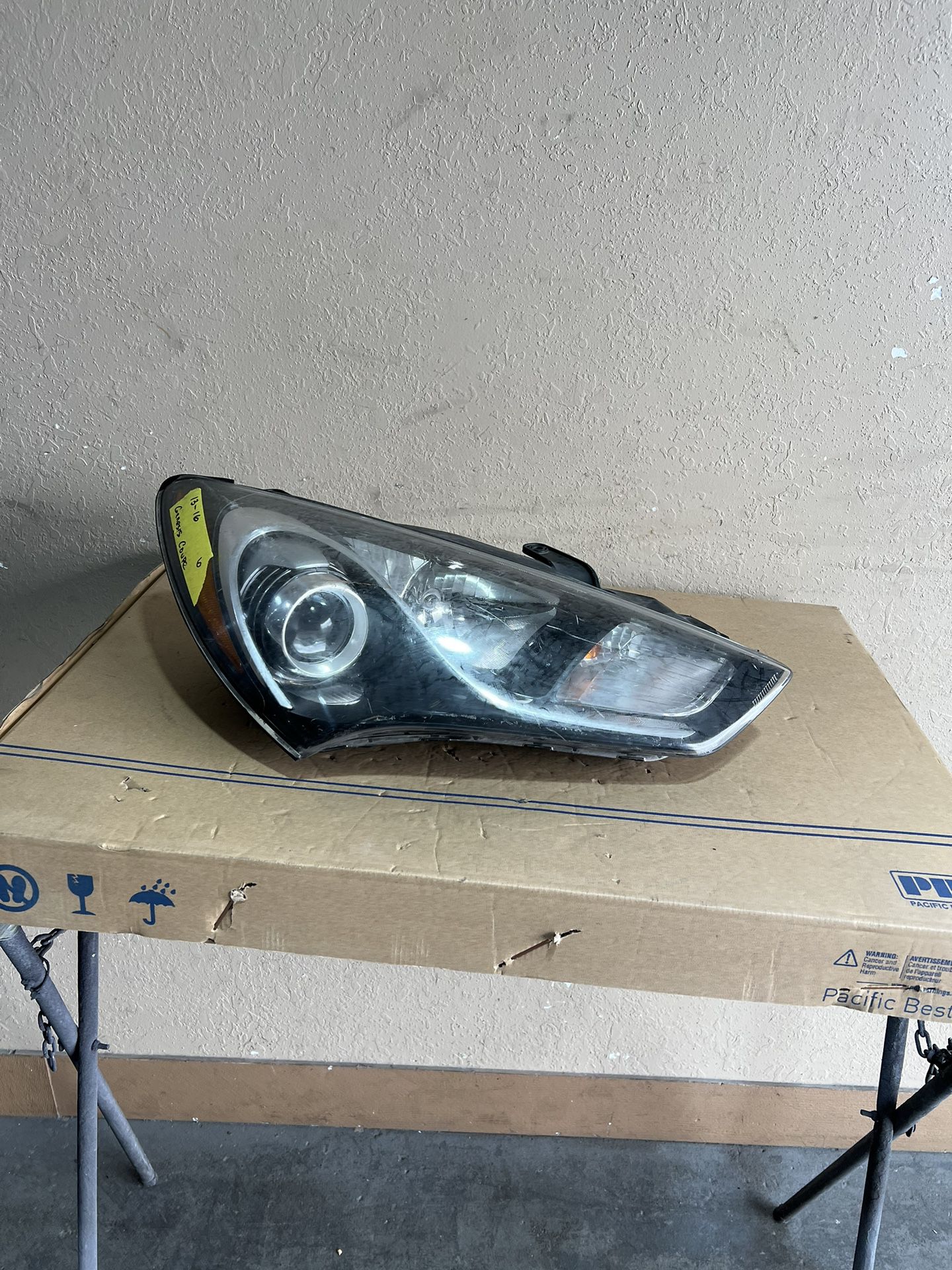 (6) 13-16 Hyundai Genesis Coupe Right Headlight Headlamp Derecho Head Light Lamp Passenger Side Rh Part Parts 2013 2014 2015 2016