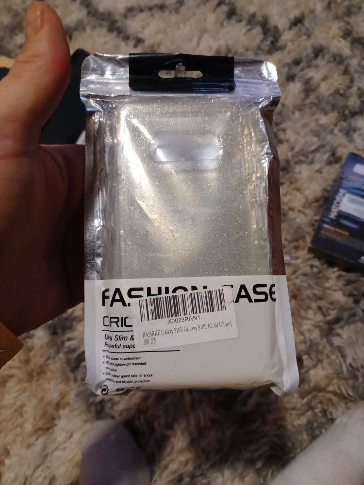 Galaxy S 10 Gold Glitter Hard Case