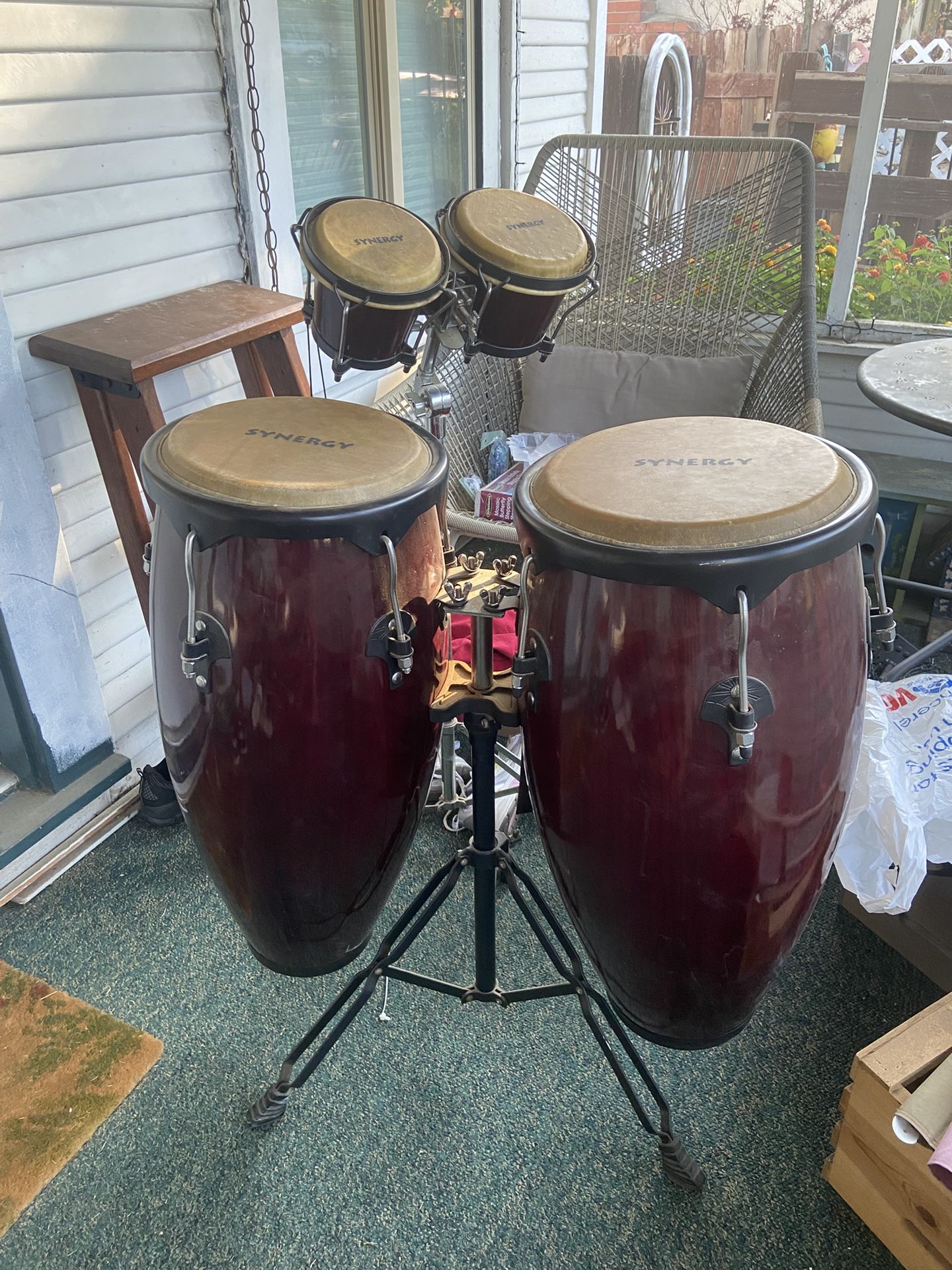 Synergy Bongo/Congas Set With Stands