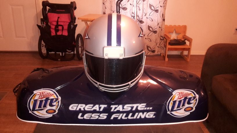 Dallas Cowboys Miller Lite Helmet Pool Table Bar Light for Sale in