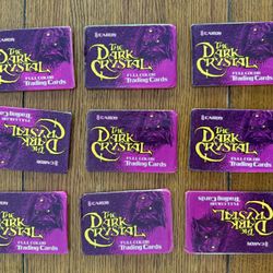 Lot of (9) 1982 Donruss The Dark Crystal Trading Card Packs (8 Cards Per Pack)