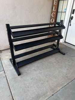 Dumbbell rack three tier for 5-70 dumbbells