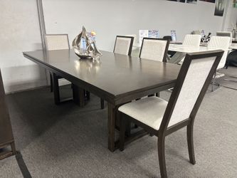 Wooden Style Dining Table W/ 4 Free Chairs For Sale ( We Deliver) Black Friday Pre-sale Now!