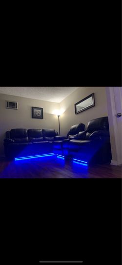 Leather couches
