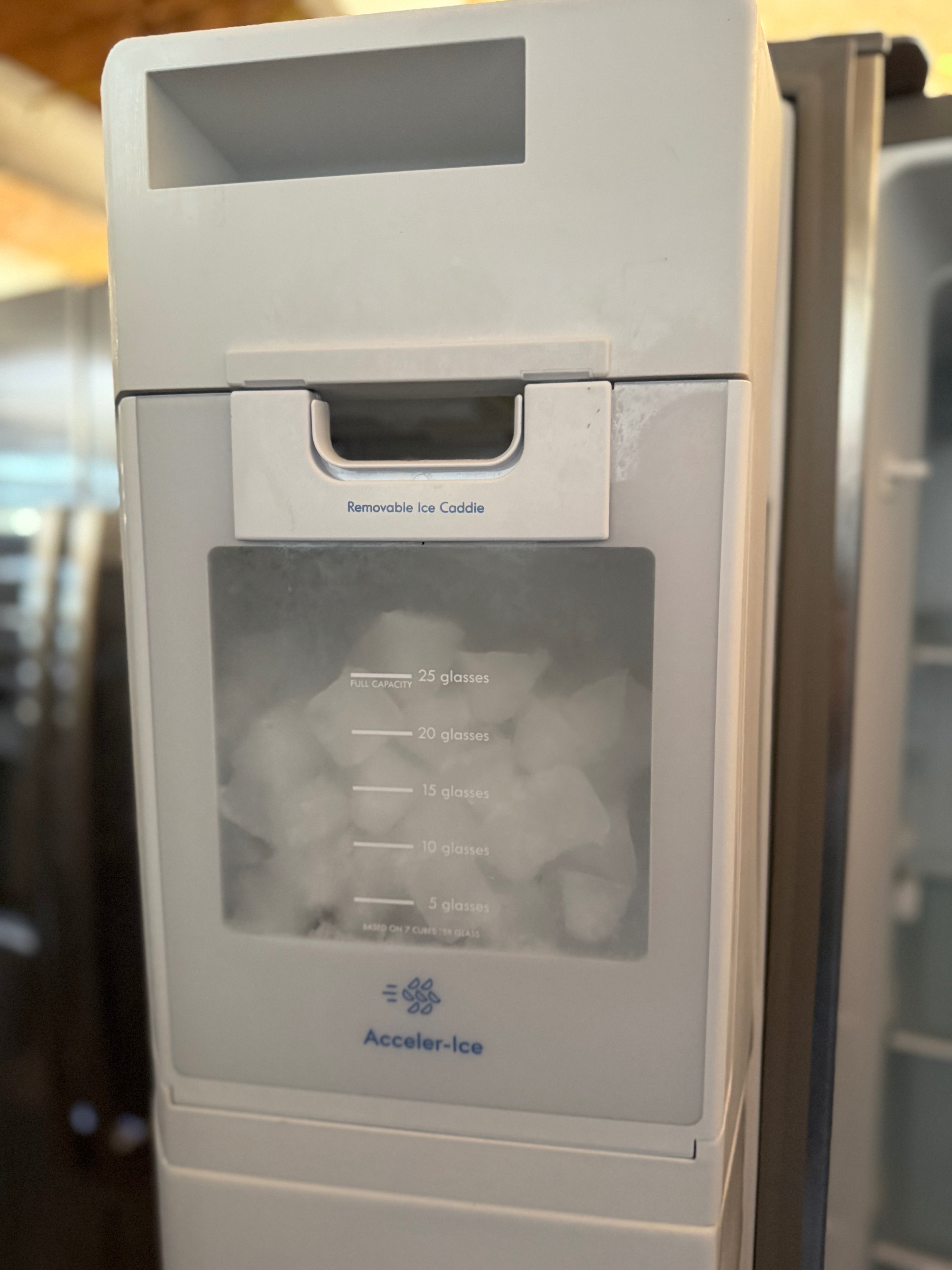 Kenmore Refrigerator fridge freezer side by side ice maker and ater dispenser fully working almost new condition