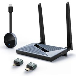 Wireless HDMI Transmitter and Receiver with Wireless HDMI Converter Dongle 