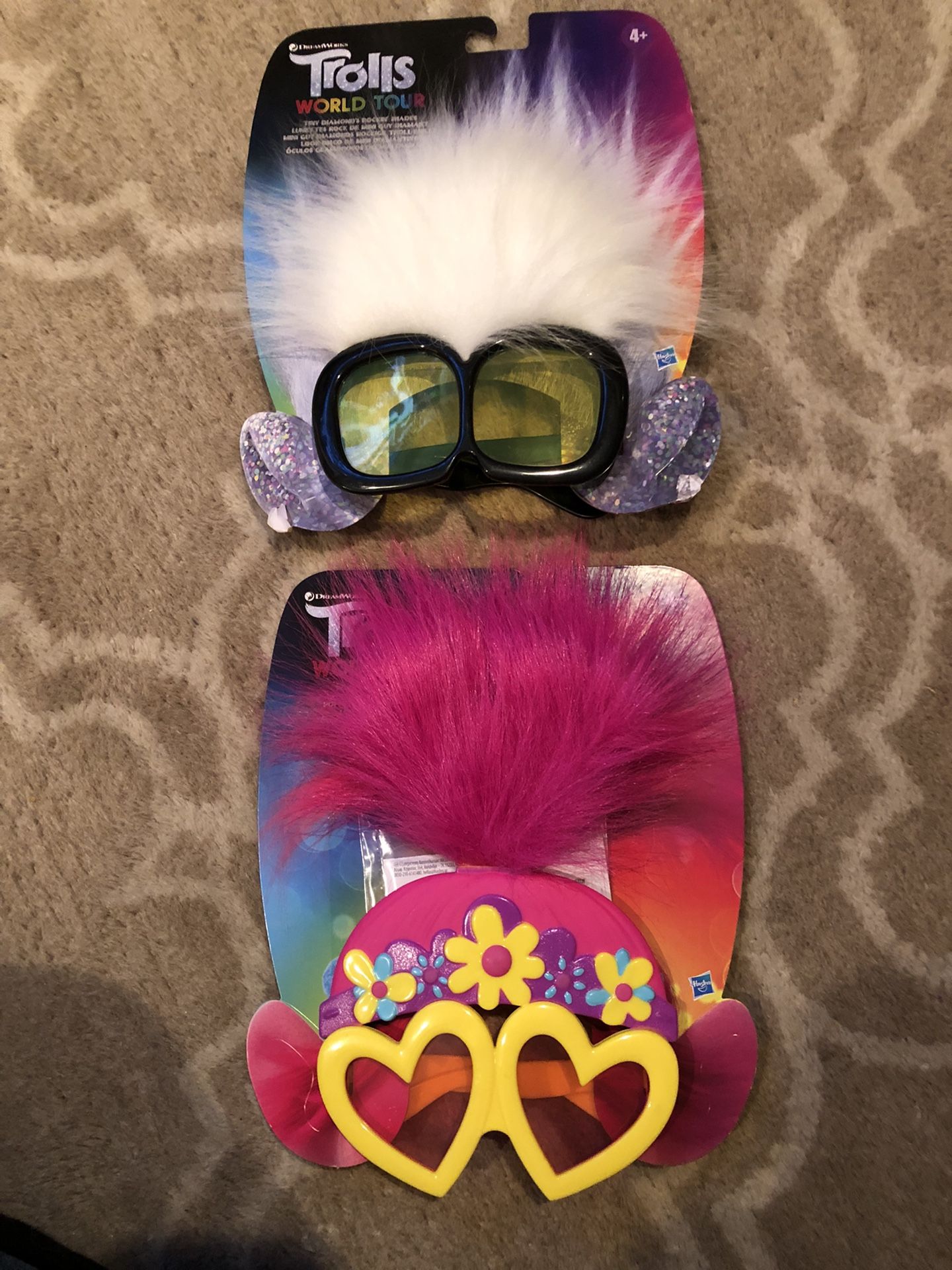 Trolls Glasses With hair