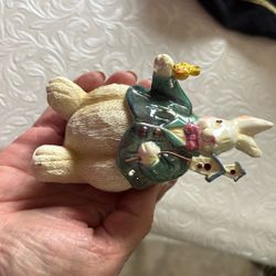 Cute Resin And Ceramic Bunny 