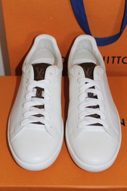 Louis Vuitton LUXEMBOURG Sneakers White LV Monogram Shoes Mens