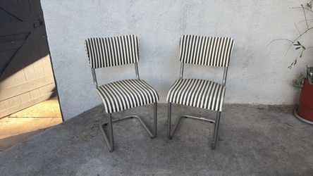2 mid century modern chairs