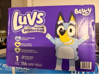 Luvs size 1-116 diapers