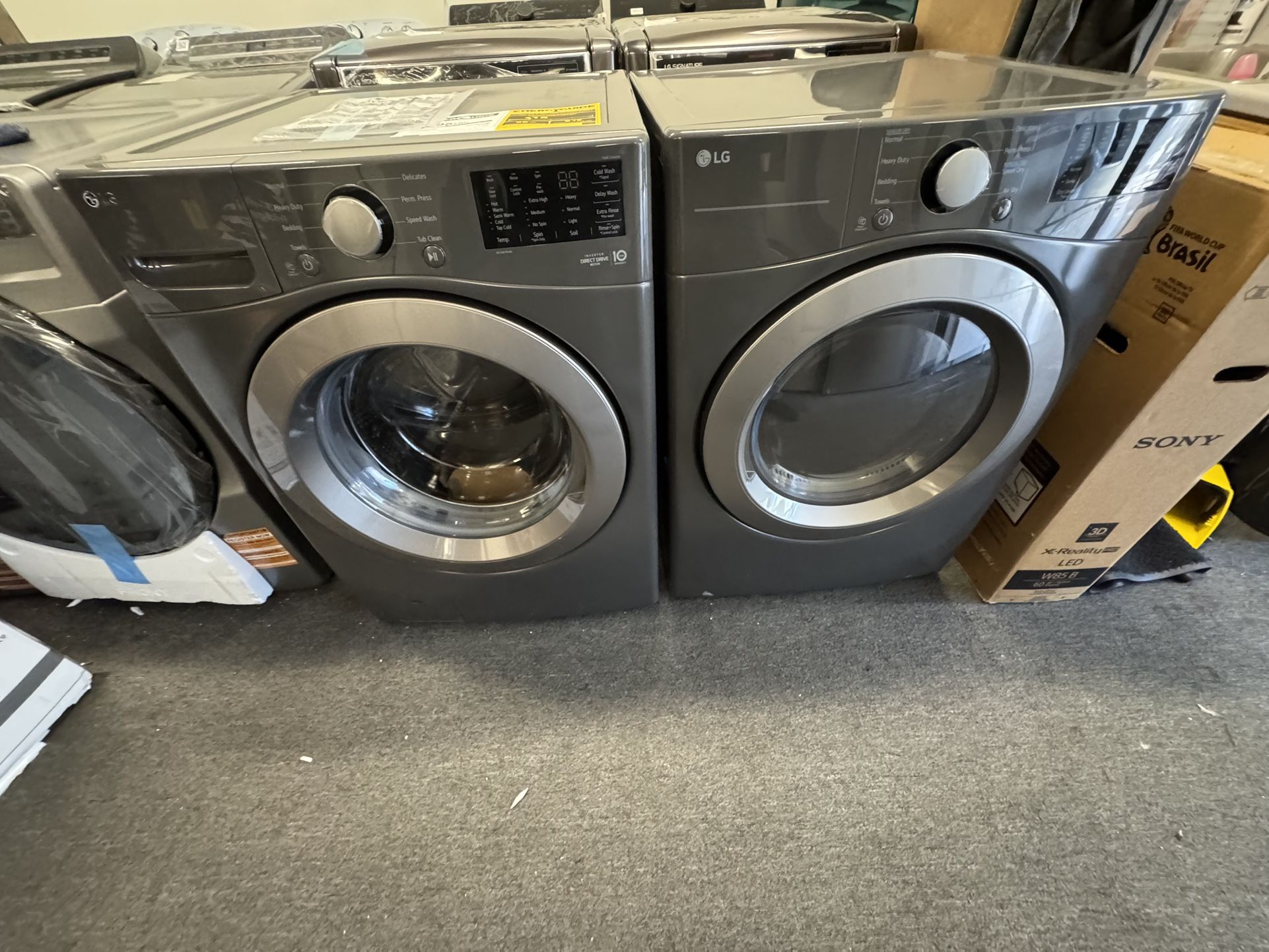LG Front Load Washer & Gas Dryer New $25 Down