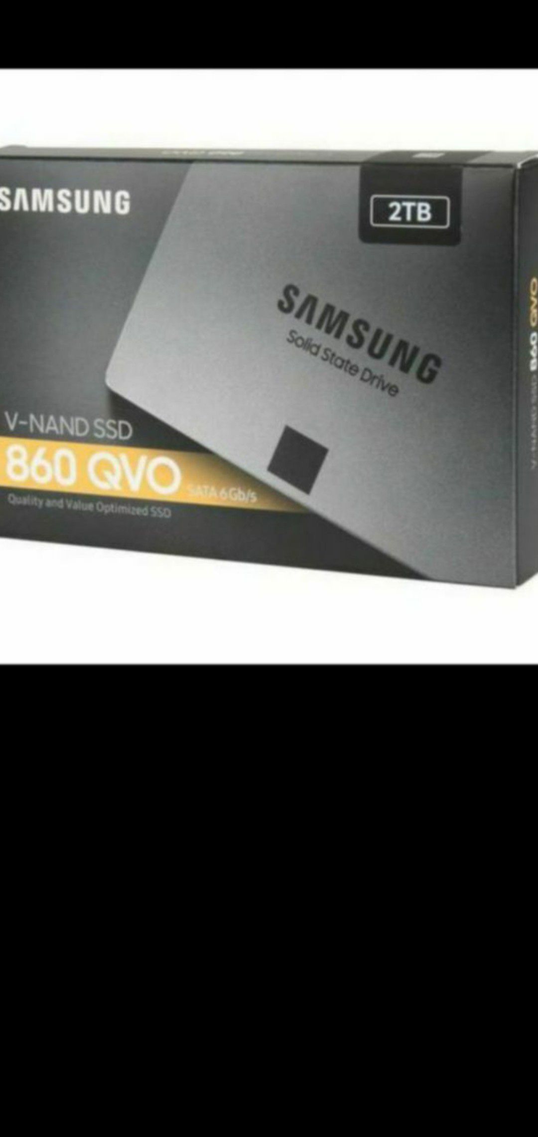 Samsung 860 QVO SSD 2TB - 2.5 Inch SATA 3 Internal Solid State Drive with V-NAND Technology (MZ-76Q2T0B/