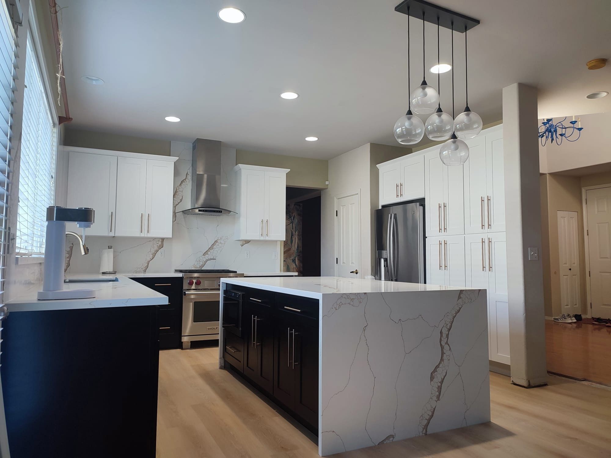 Galaxy Ebony Wood Black Kitchen Cabinets