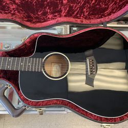 Taylor 250ce-BLK Plus Guitar with Case!