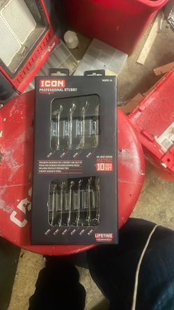 Icon, professional, stubby wrench set metric 10