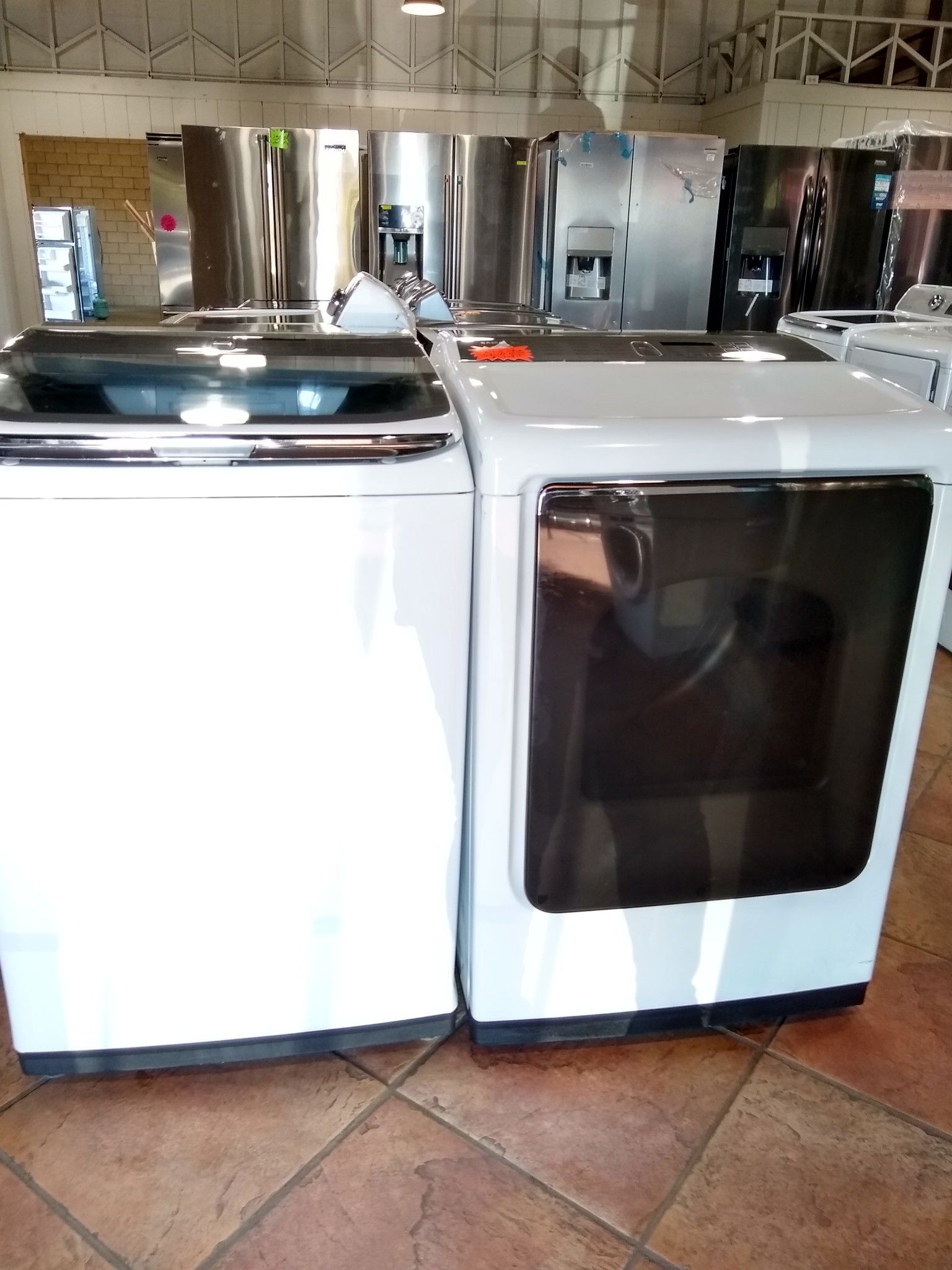 NEW SAMSUNG ACTIVE WASH AND GAS DRYER