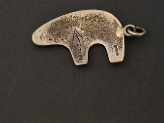 Sterling Silver Bear Pendant 12 grams