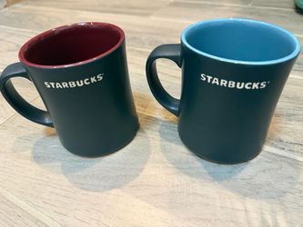 STARBUCKS Matte black exterior  mugs