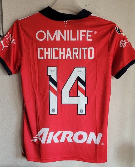 Puma Mens 23/24 Chivas Guadalajara Home Jersey Original Size Small Large Xl 2xl No Trade Chicharito14 No Trade