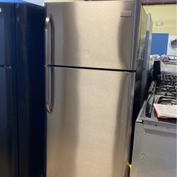 Frigidaire Refrigerator Top Freezer Stainless Steel 