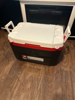 Igloo Quantum 55 cooler 90 Can capacity Made In USA 55 Quart Red White Black
