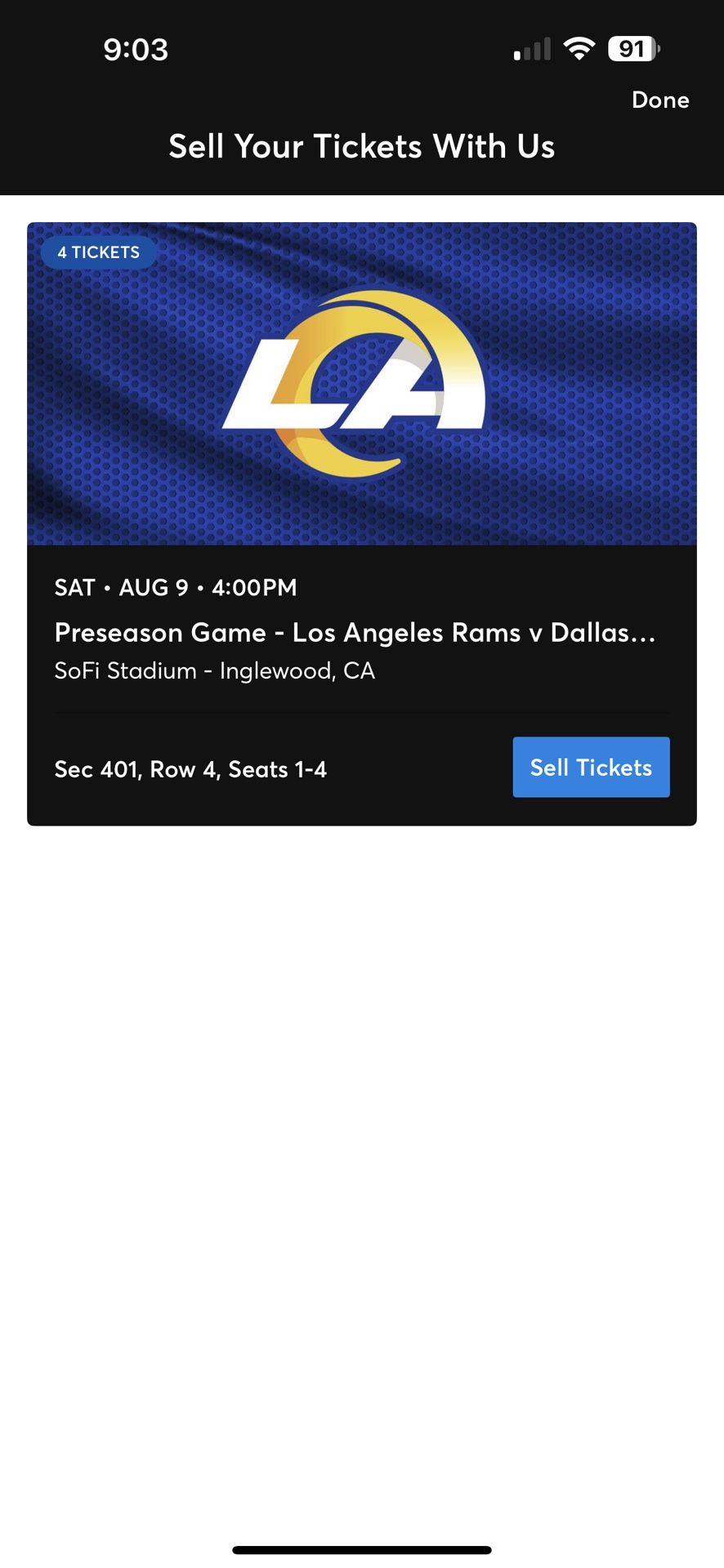 Rams Vs Cowboys