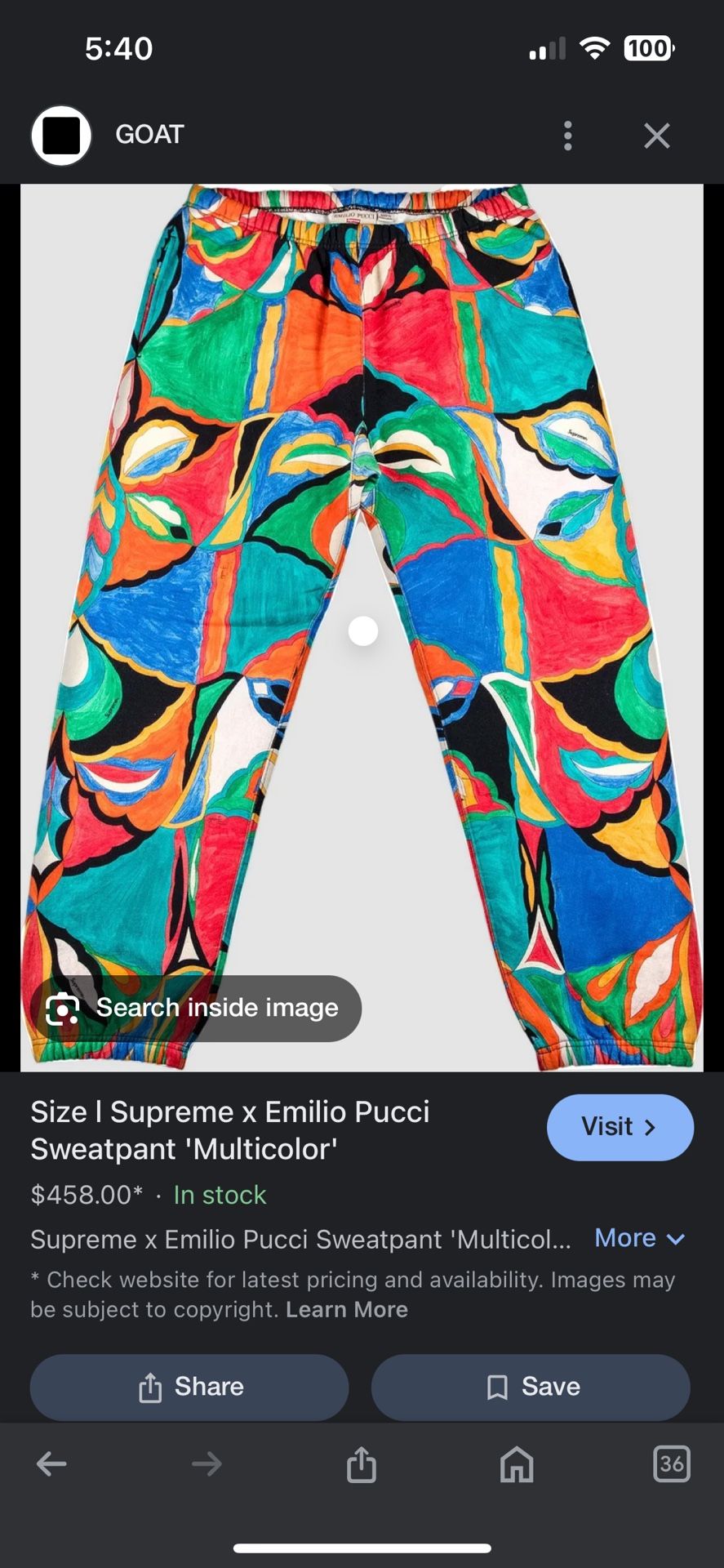 Supreme Pucci Pants 