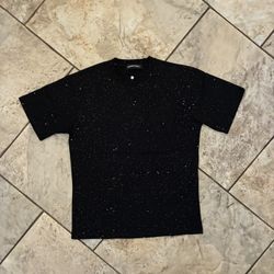 Black Sparkly Chrome Hearts T Shirt 