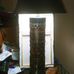 Mid- Century  Chinese Brass Finish Lamp  Rare & Unique! 