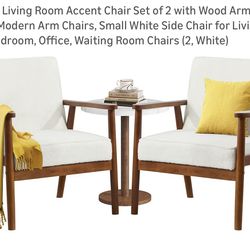 Farmhouse White Sherpa Chairs