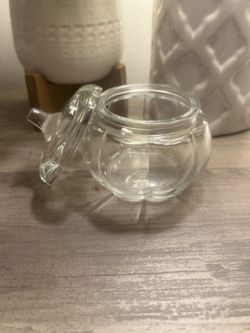 Glass Pumpkin Jars